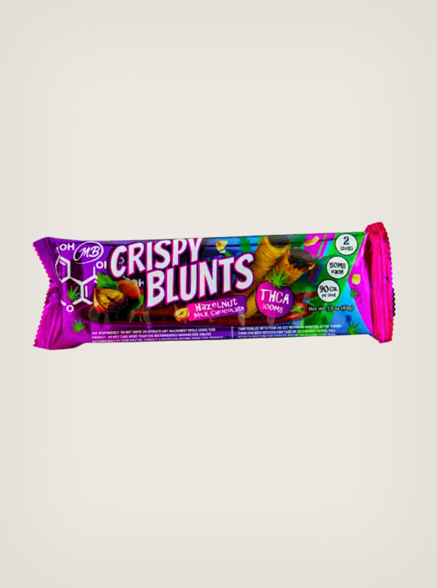 STNR Galletas con THC Crispy Blunts Hazelnut